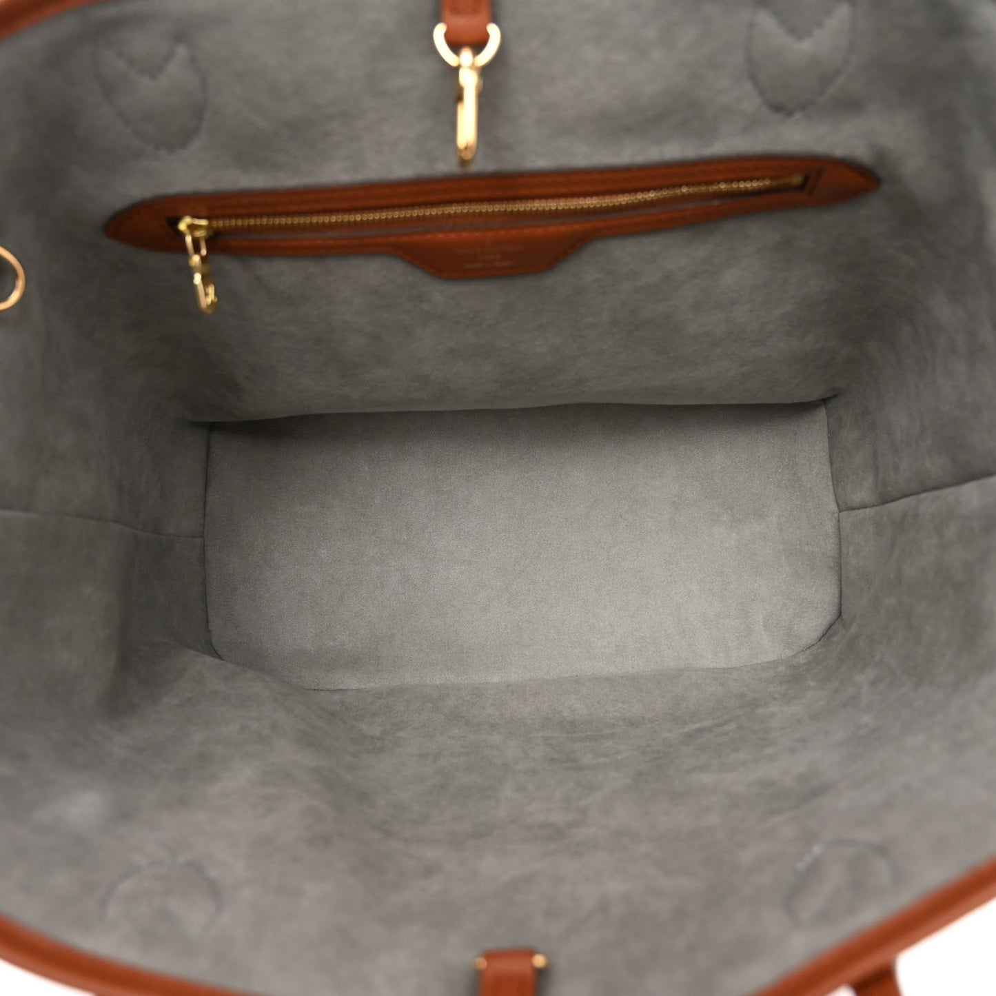 LOUIS VUITTON Metallic Monogram LV Garden Neverfull MM Silver