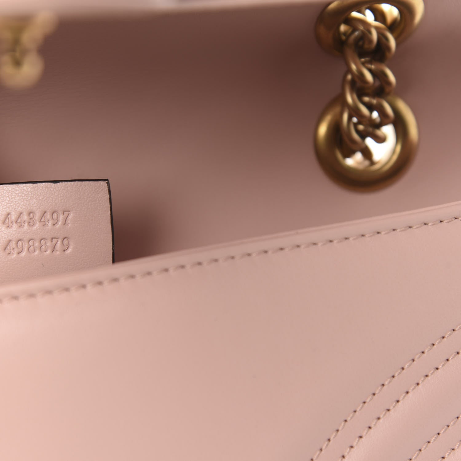 Gucci Calfskin Matelasse Small GG Marmont Shoulder Bag Perfect Pink 9 of 11