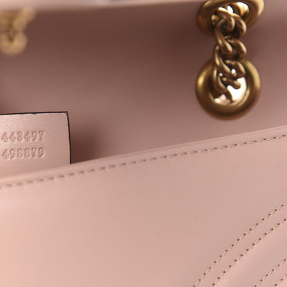 Gucci Calfskin Matelasse Small GG Marmont Shoulder Bag Perfect Pink 9 of 11