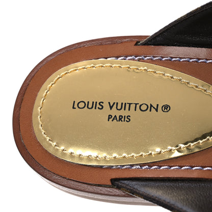 Louis Vuitton Monogram Sunny Flat Thong Sandals 38 Brown 9 of 10