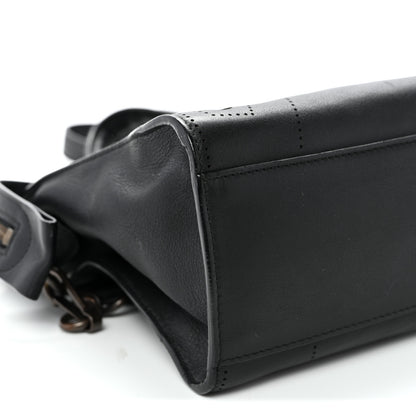 Balenciaga Veau Soyeux Perforated Blackout Hardware S City Black 9 of 11