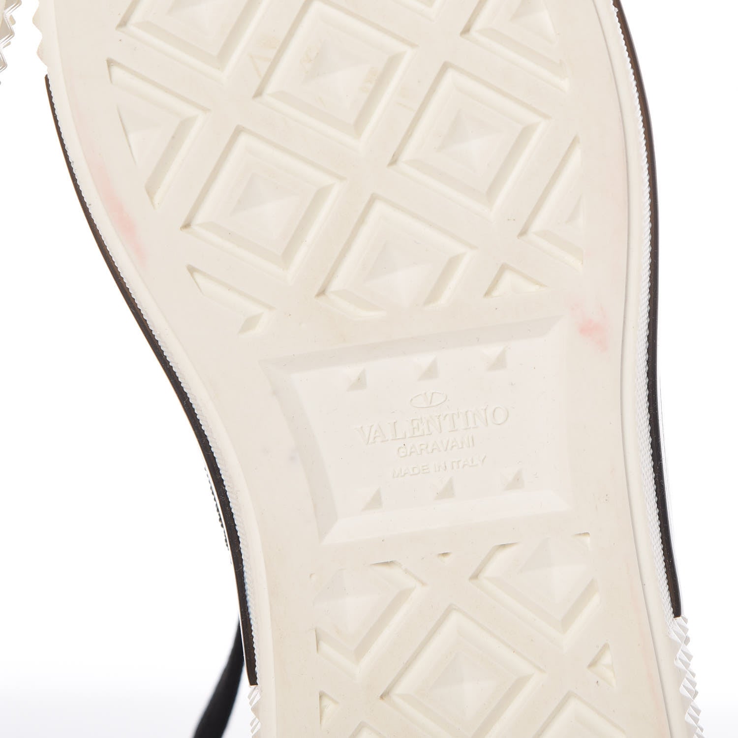 Valentino Garavani Canvas Applique Embroidered Low Top Sneakers 37 Black 11 of 13