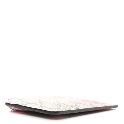 Gucci GG Supreme Monogram Blooms Key Ring Coin Case Beige Multicolor Dry Rose 4 of 7