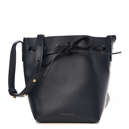 Mansur Gavriel Calfskin Mini Mini Bucket Bag Blu 1 of 10
