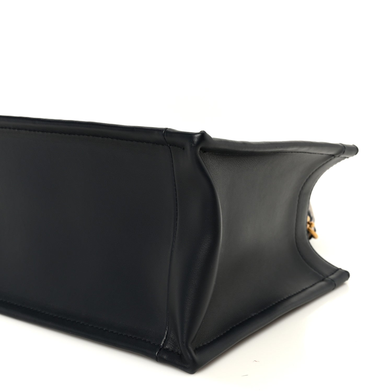 Christian Dior Oblique Calfskin Small Book Tote With Strap Blue Multicolor 10 of 10