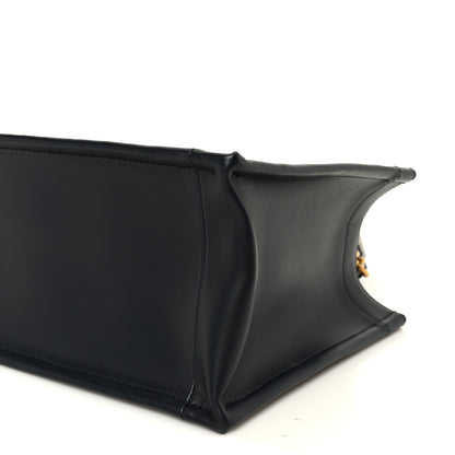 Christian Dior Oblique Calfskin Small Book Tote With Strap Blue Multicolor 10 of 10
