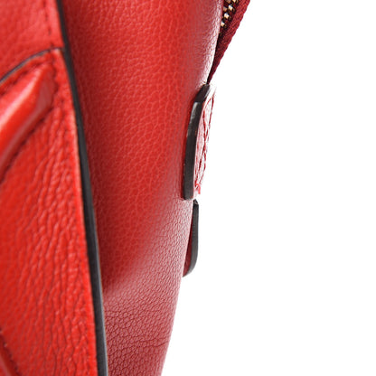 Celine Drummed Calfskin Micro Luggage Red 19 of 19