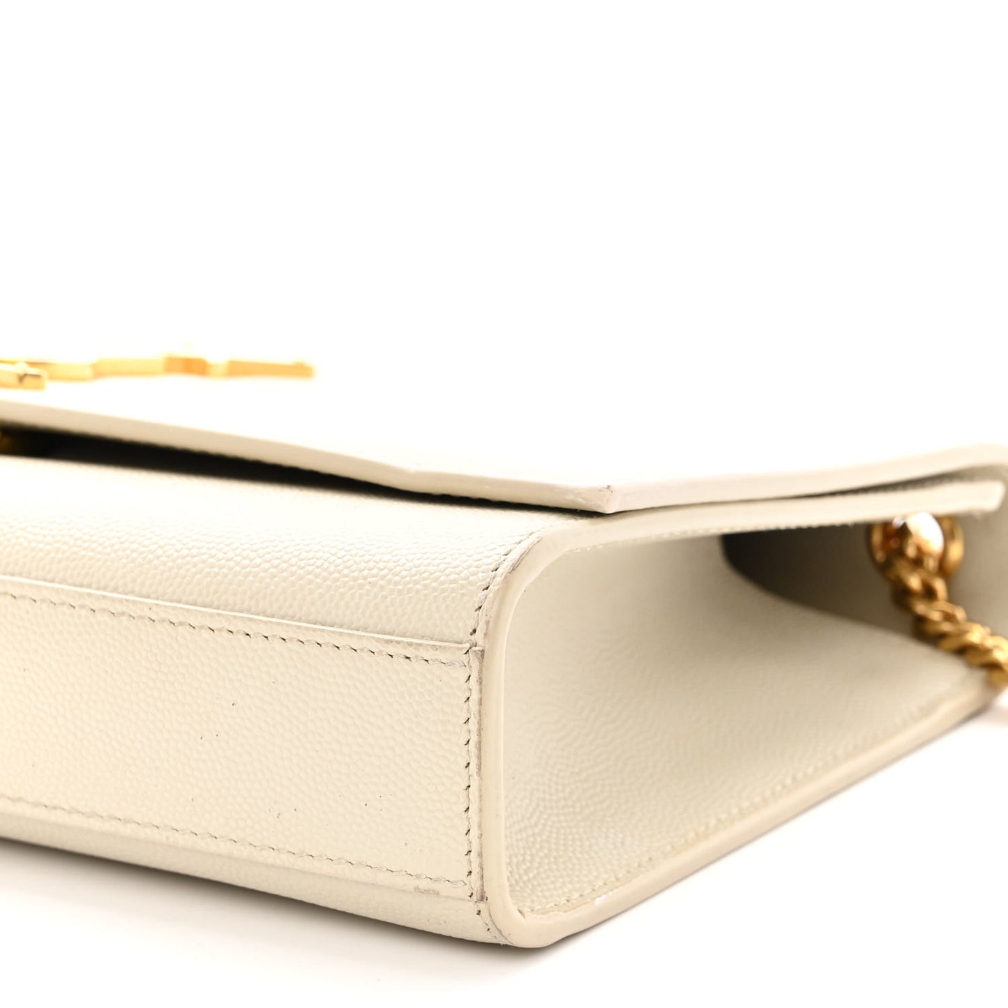 Grain De Poudre Medium Classic Monogram Kate Satchel Crema Soft