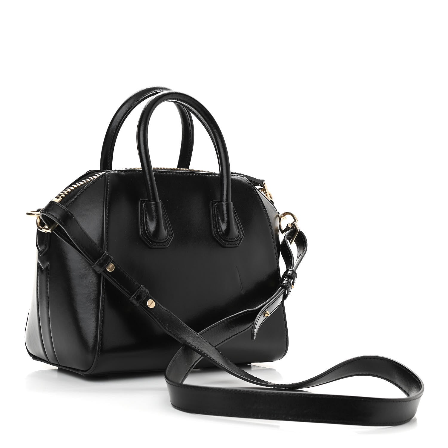 Givenchy Shiny Lord Calfskin Mini Antigona Black 2 of 11