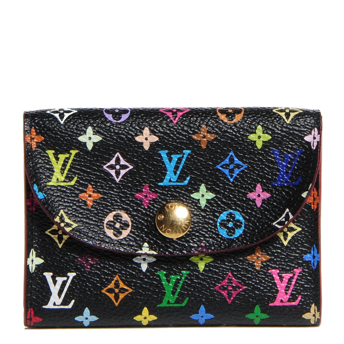 Monogram Multicolor Business Card Holder Black Grenade