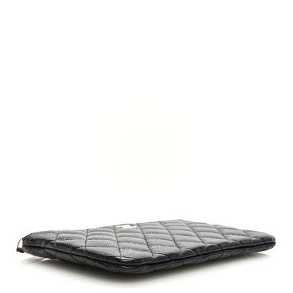 Chanel Caviar Quilted Cosmetic Case Black 4 of 7