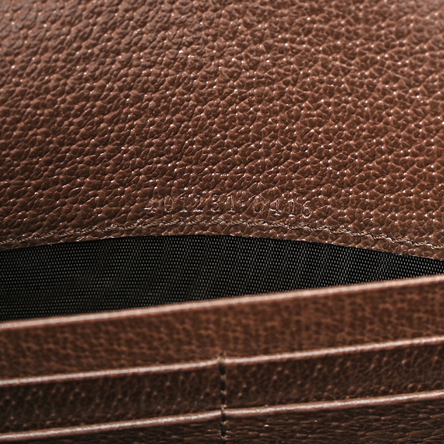 Monogram Jumbo GG Textured Dollar Calfskin Mini Dionysus Chain Wallet Camel Ebony New Acero