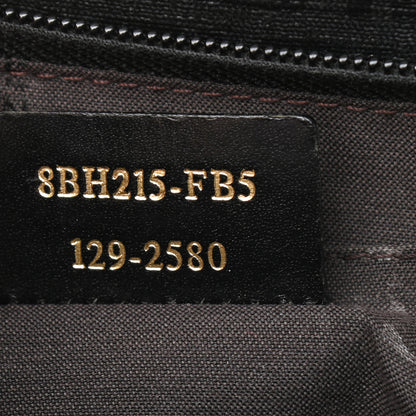 Fendi Zucchino Spalmati Vitello Large Charm Shopping Tote Black 11 of 12