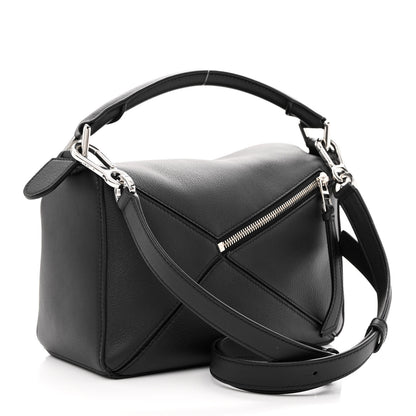 Loewe Calfskin Small Puzzle Bag Black 3 of 9