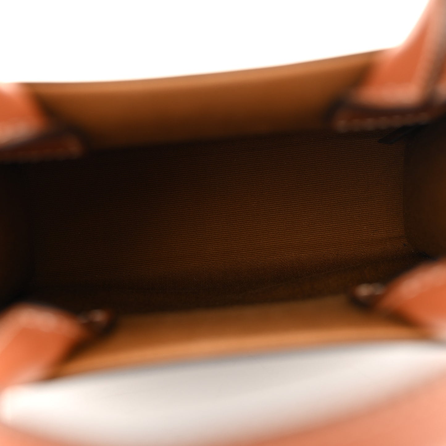 Triomphe Canvas Calfskin Mini Vertical Cabas Tan