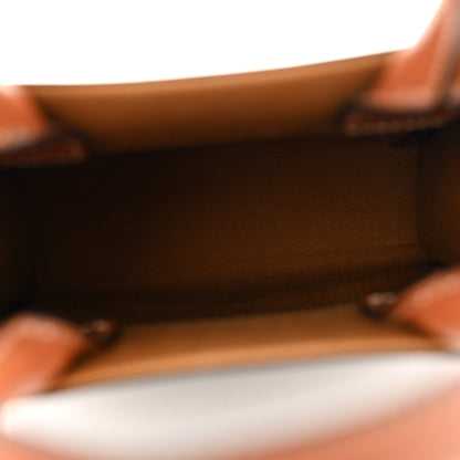 Celine Triomphe Canvas Calfskin Mini Vertical Cabas Tan 5 of 12