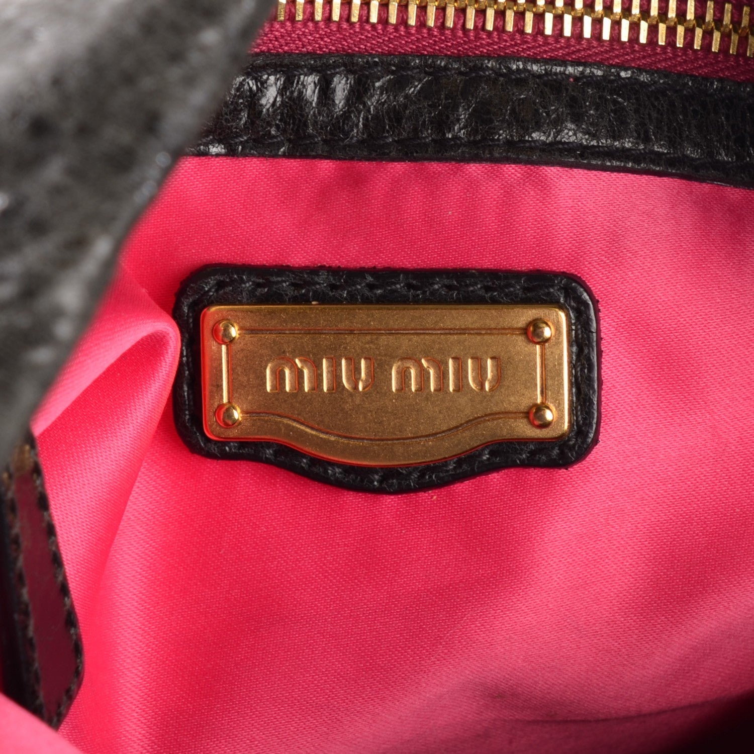 Miu Miu Vitello Lux Charm Hobo Nero Black 6 of 10