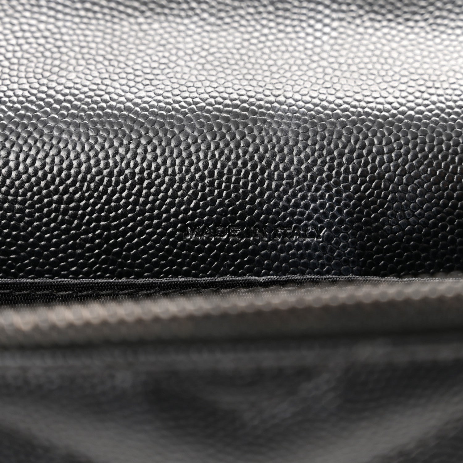 Saint Laurent Grain De Poudre Matelasse Chevron Monogram Monochrome Envelope Chain Wallet Black 6 of 9