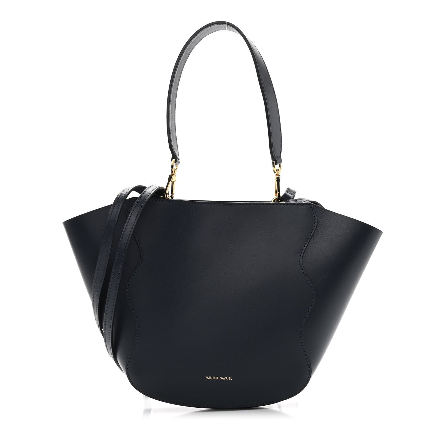 Mansur Gavriel Calfskin Mini Ocean Tote Blue 1 of 8