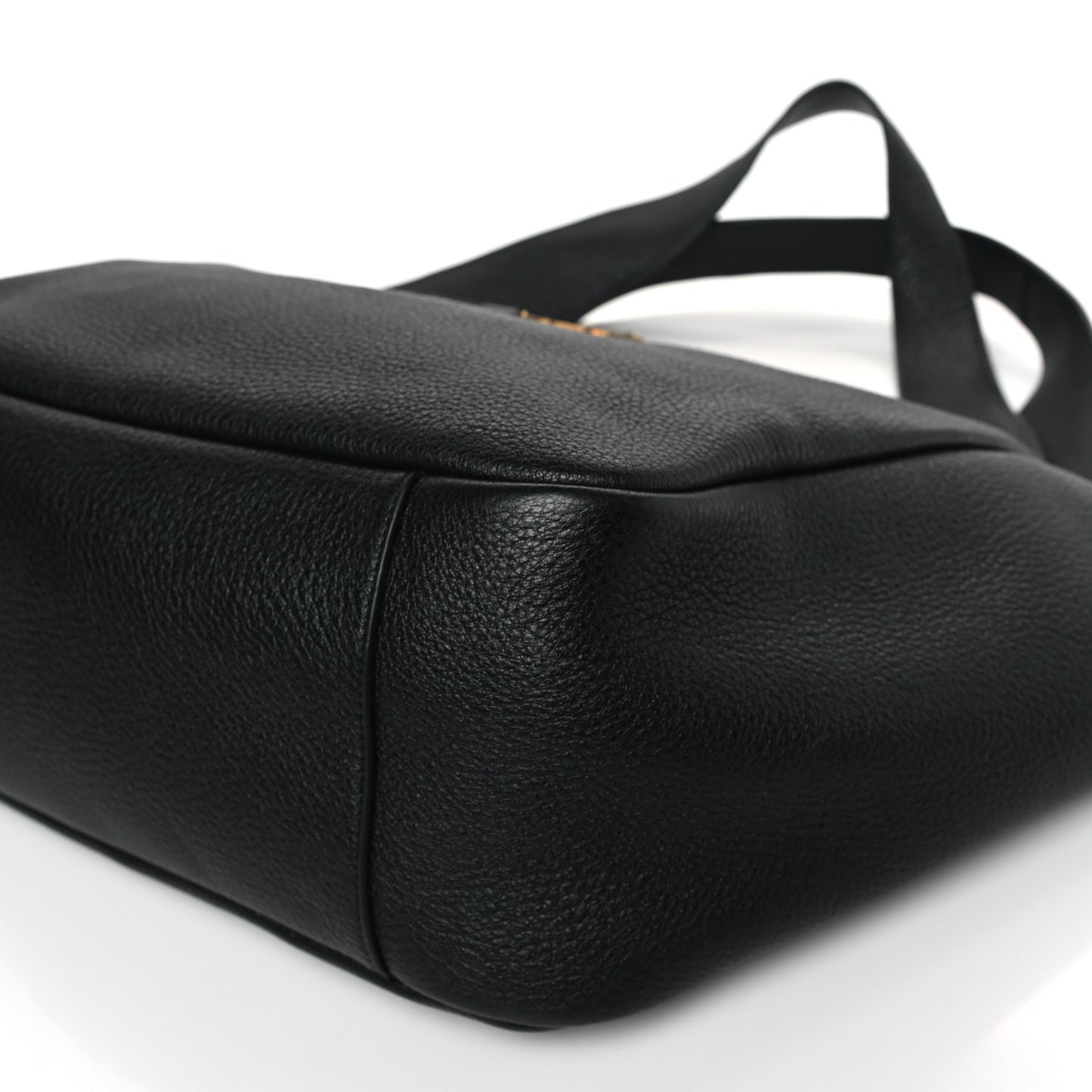 Grained Deerskin Bea Tote Black