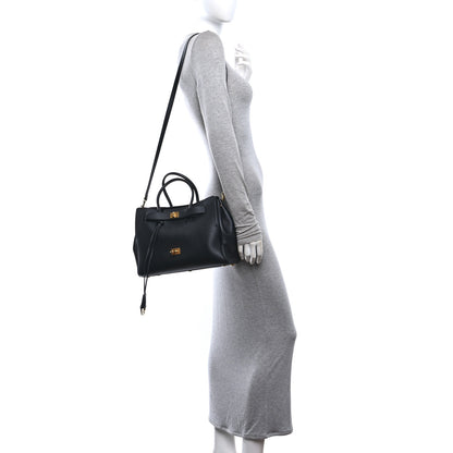 Balenciaga Smooth Calfskin Small Bel Air Carry All Bag Black 2 of 11