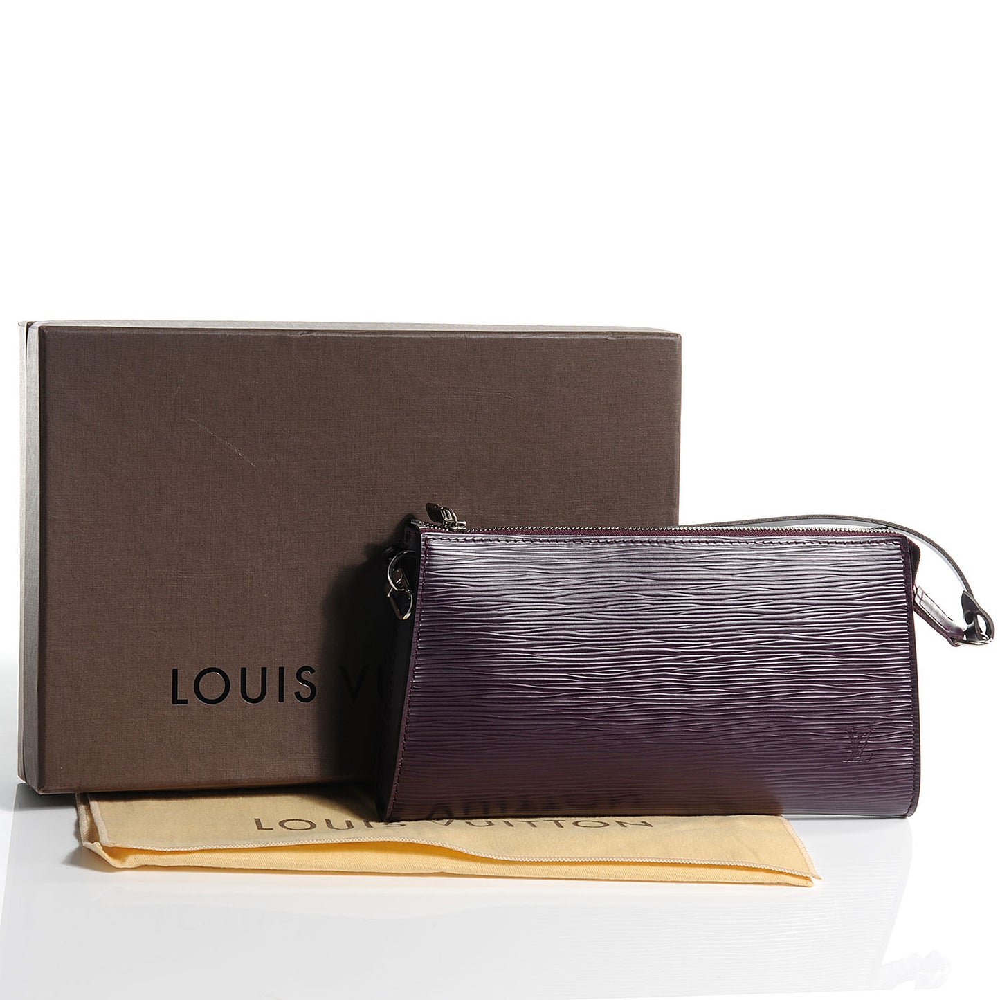 Epi Pochette Accessories 24 Cassis Purple