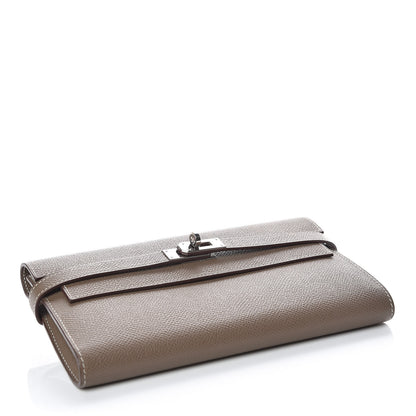 Hermes Epsom Kelly Longue Wallet Etoupe 4 of 11