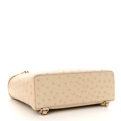 Loro Piana Ostrich L23.5 Extra Pocket Backpack Inca Stone 4 of 9