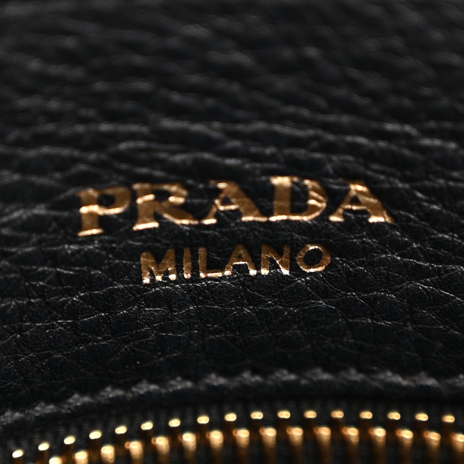 Prada Vitello Daino Pocket Small Tote Black 6 of 17