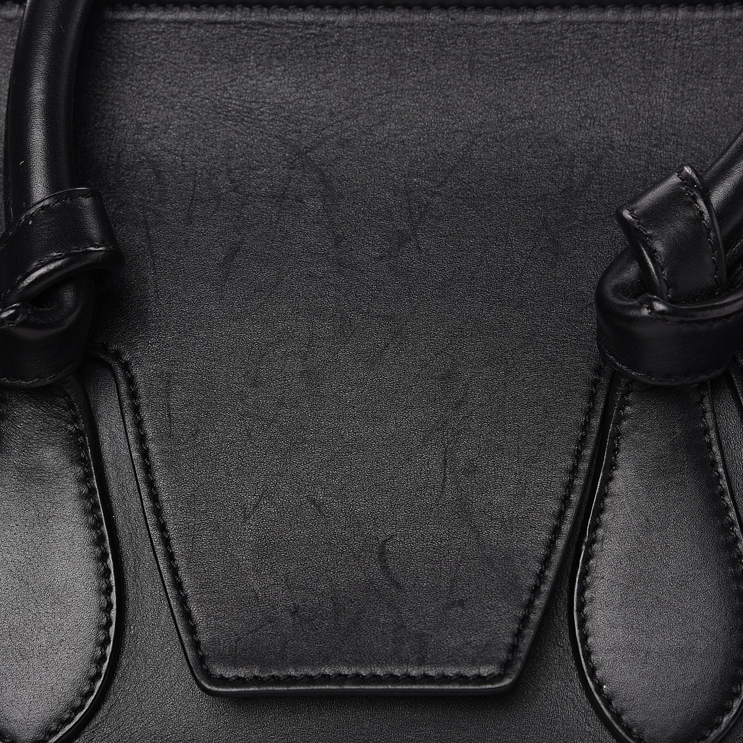 Smooth Calfskin Small Tie Knot Tote Black