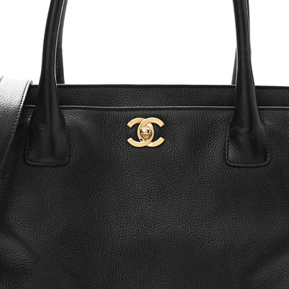 Chanel Calfskin Cerf Executive Shopper Tote Black 8 of 13