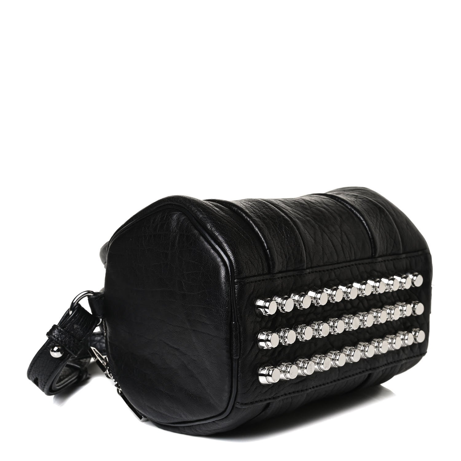 Alexander Wang Pebbled Lambskin Mini Rockie Black Rhodium Hardware 4 of 14