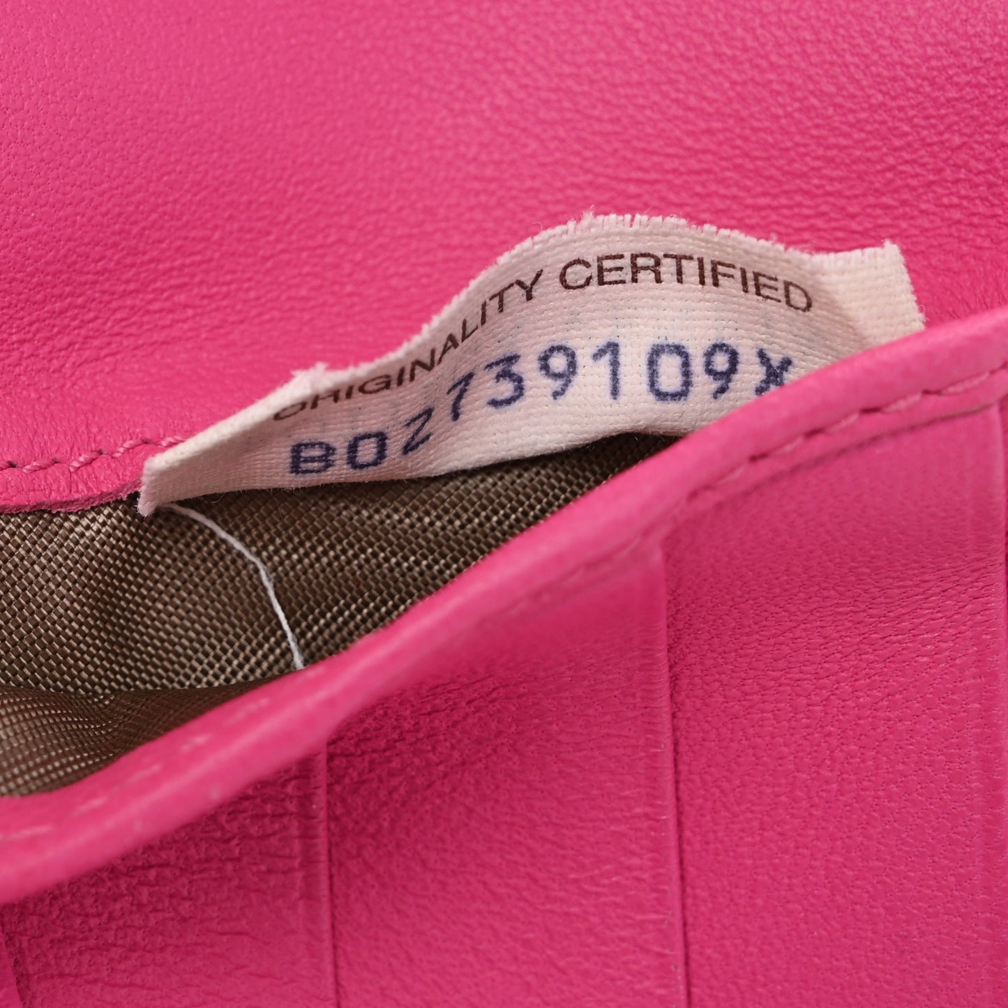 Nappa Intrecciato Mini Wallet Violet Fuxia