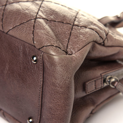 Chanel Glazed Calfskin On the Road Zip Tote Brown 12 of 13