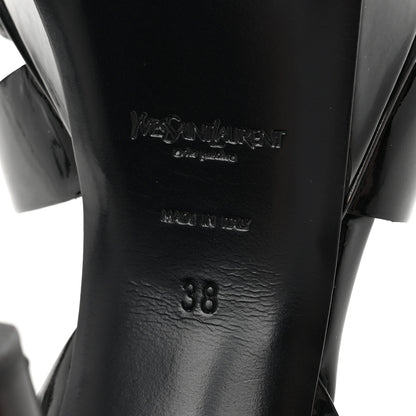 Saint Laurent Patent Tribute 105 Platform Sandals 38 Black 7 of 11