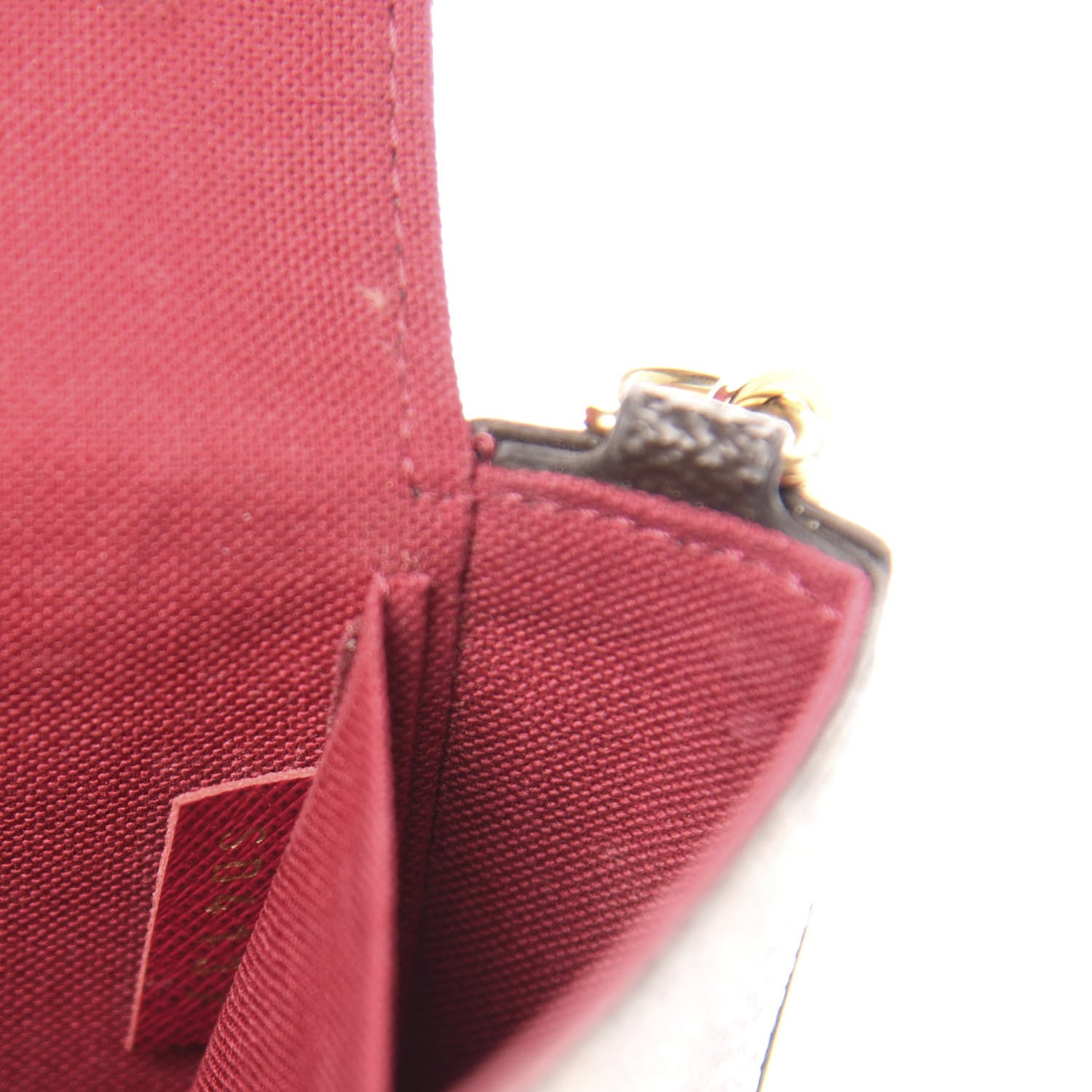 Louis Vuitton Monogram Pochette Felicie Chain Wallet Fuchsia 7 of 16