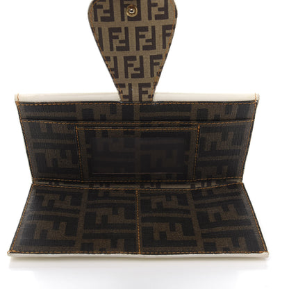 Fendi Coated Canvas Zucca Spalmati Continental Wallet White Tobacco 5 of 10