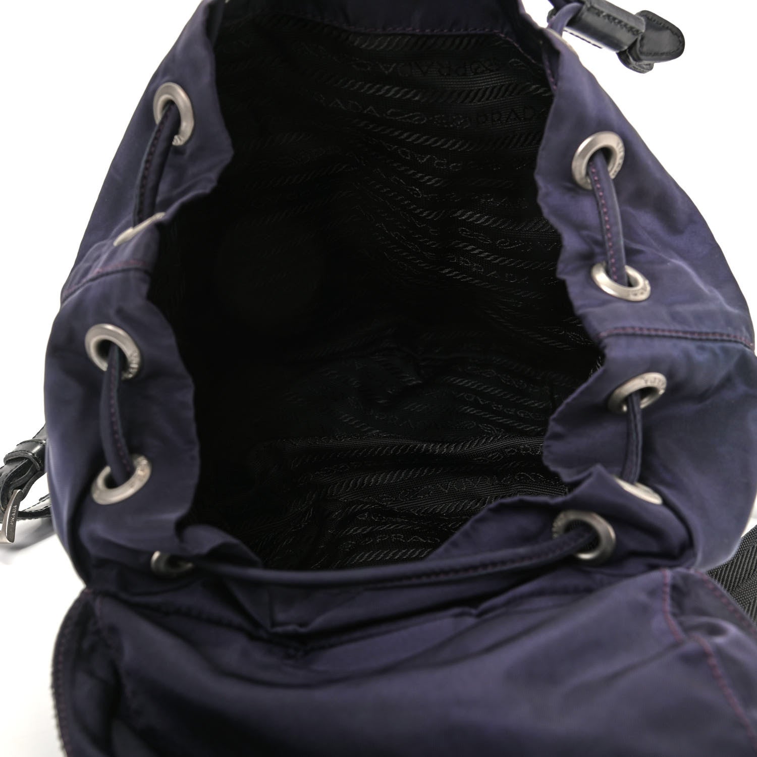 Prada Nylon Vela Small Backpack Prugna 5 of 10