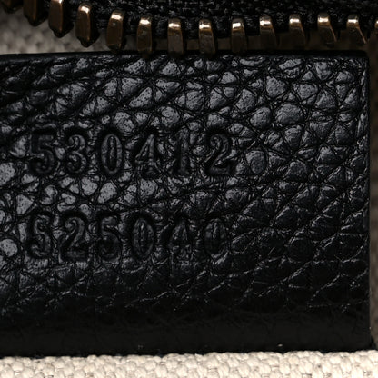 Gucci Grained Calfskin Logo Belt Bag Black 7 of 9