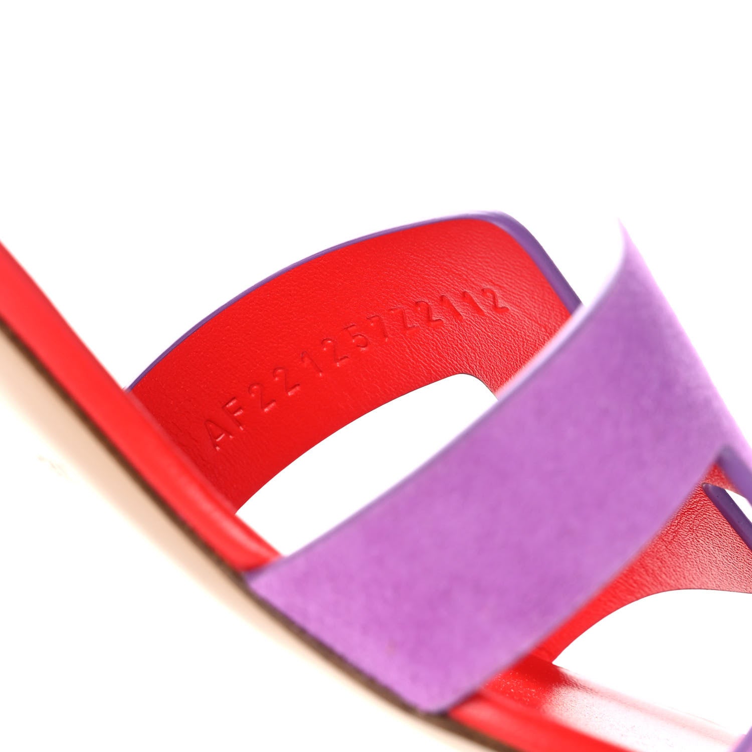 Hermes Suede Goatskin Oasis Sandals 39 Violet Parme 8 of 9