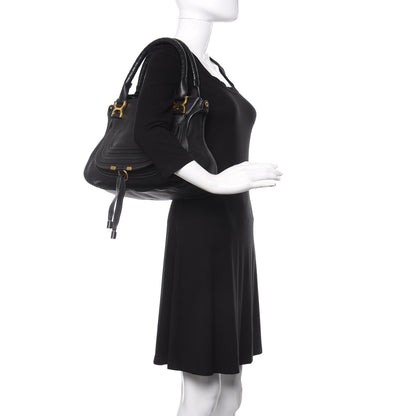 Chloe Calfskin Medium Marcie Satchel Black 2 of 10