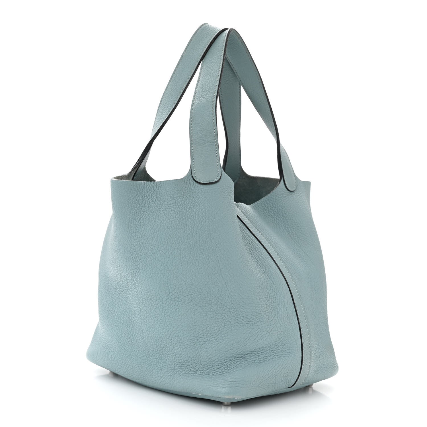 Hermes Taurillon Clemence Picotin 22 MM Ciel 3 of 14
