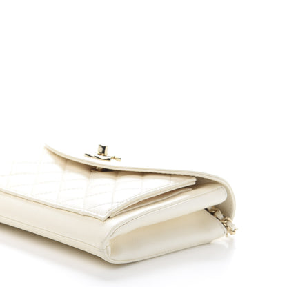 Chanel Calfskin Quilted Smart Pocket Crossbody Bag White 9 of 11