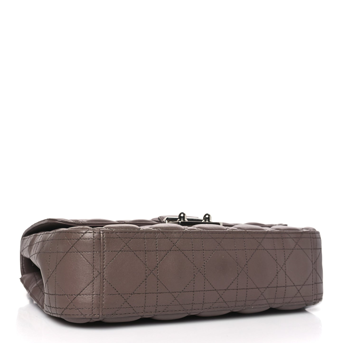 Lambskin Cannage Medium Miss Dior Flap Taupe