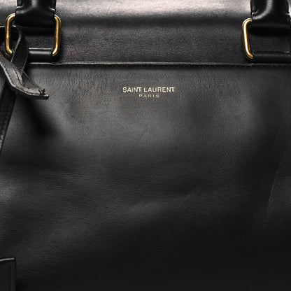 Saint Laurent Calfskin Classic Duffle 6 Black 8 of 15