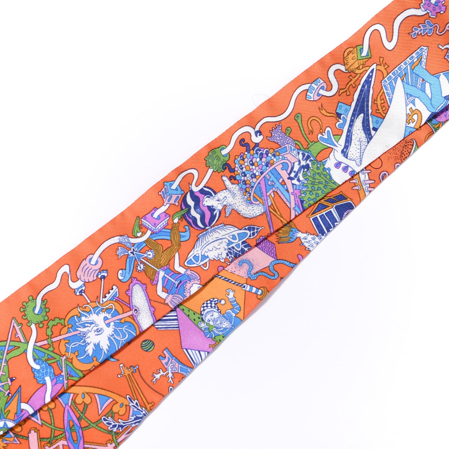 Silk La Folle Parade Twilly Orange Bleu White