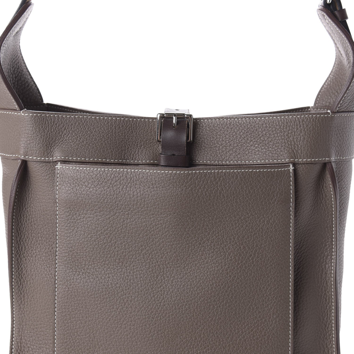 Hermes Taurillon Clemence Marwari PM Etoupe 9 of 9