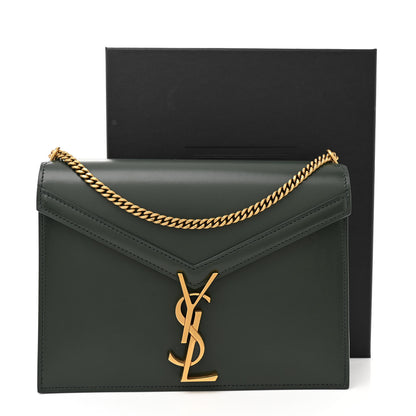 Saint Laurent Smooth Calfskin Monogram Cassandra Clasp Bag Dark Green 13 of 13