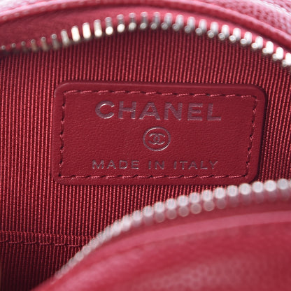 Chanel Caviar Quilted Round Clutch With Chain Pink 6 of 8