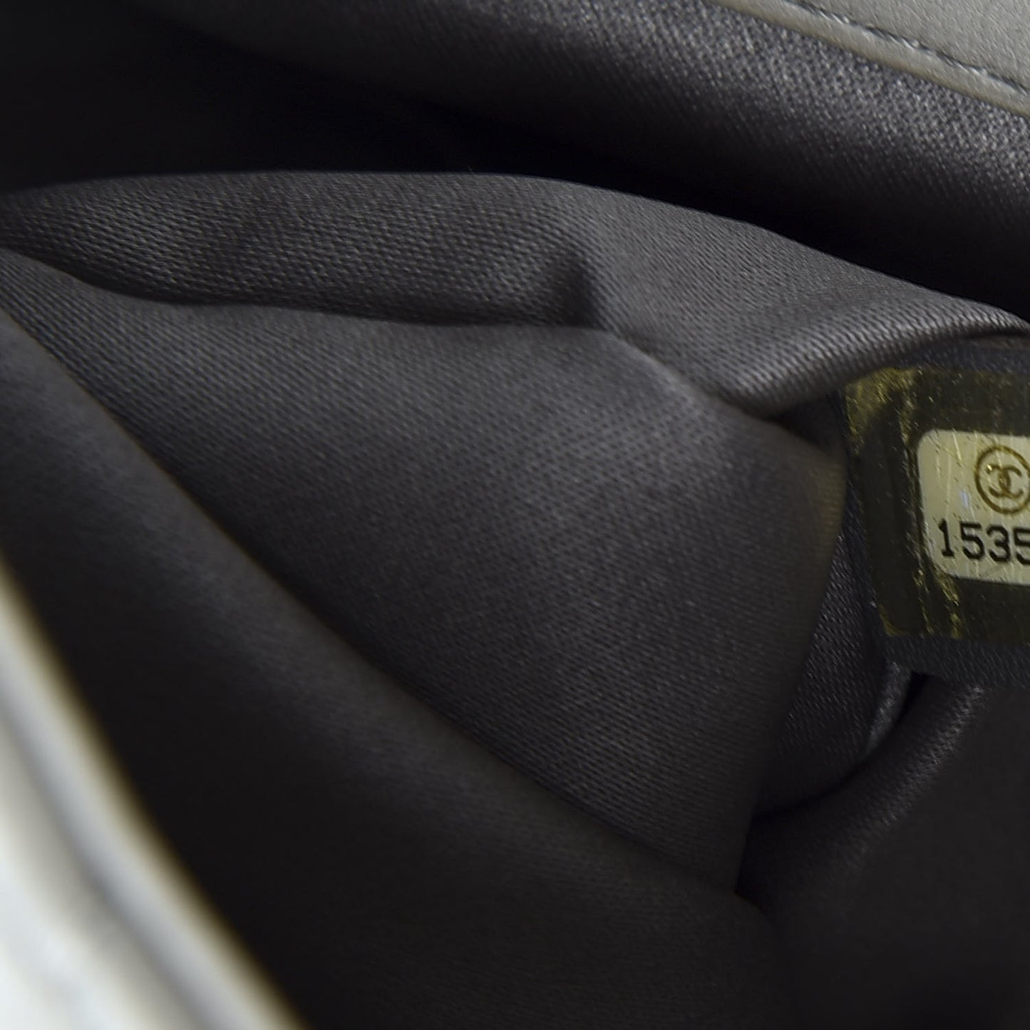 Lambskin Quilted Large 3 Flap Grey